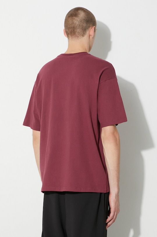 Clothing Puma cotton t-shirt BETTER CLASSICS Oversized Tee 621315 maroon