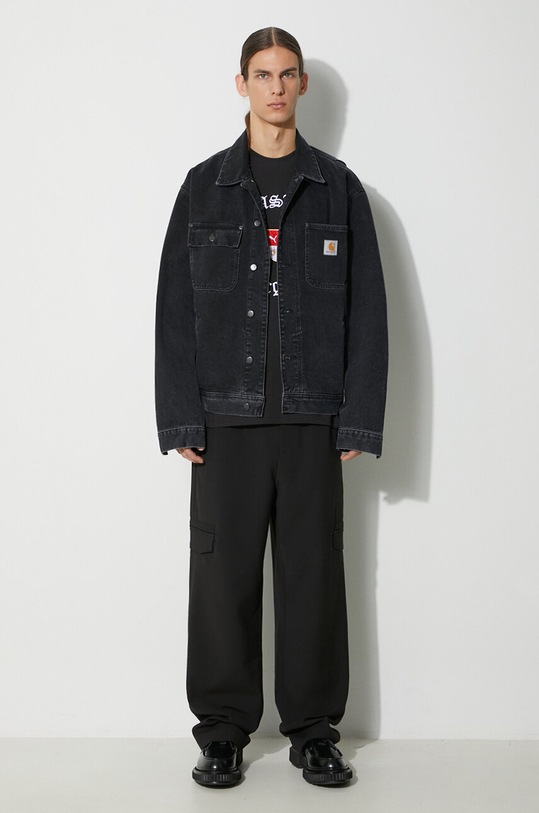 Puma cotton t-shirt PUMA x PLEASURES Graphic Tee 620877 black AW23