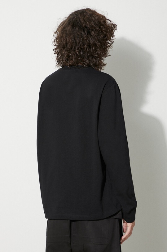 Clothing Barbour cotton longsleeve top Barbour x Maison Kitsune Fox Head L/S Tee MTS1228 black