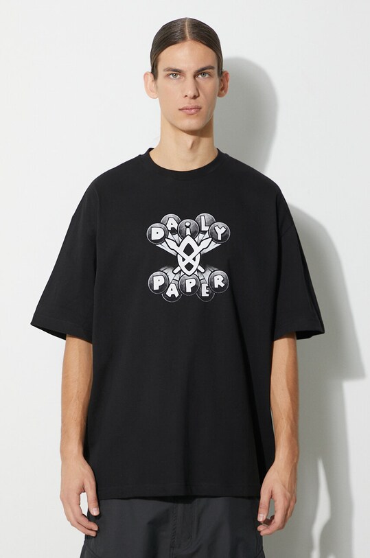 Daily Paper cotton t-shirt Omar relaxed black 2323063