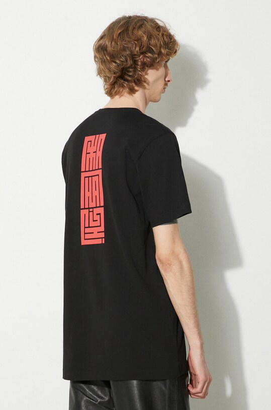 Oblečení Bavlněné tričko Maharishi Hanko Organic Printed T-Shirt 1085.BLACK černá