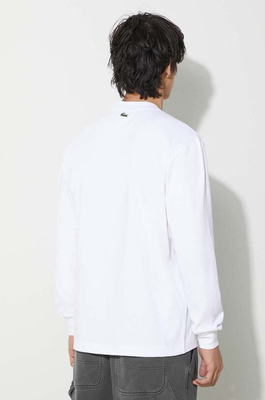 Îmbrăcăminte Lacoste longsleeve din bumbac TH2061 alb