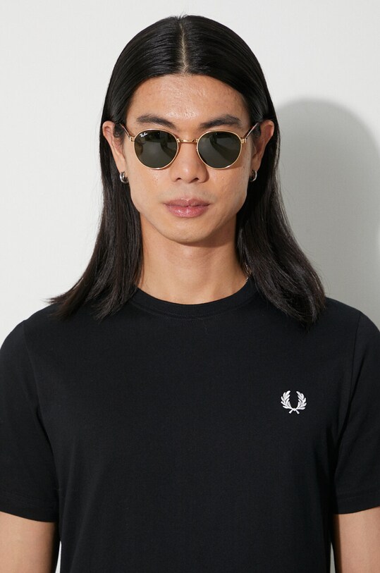 Хлопковая футболка Fred Perry M1600.102 чёрный