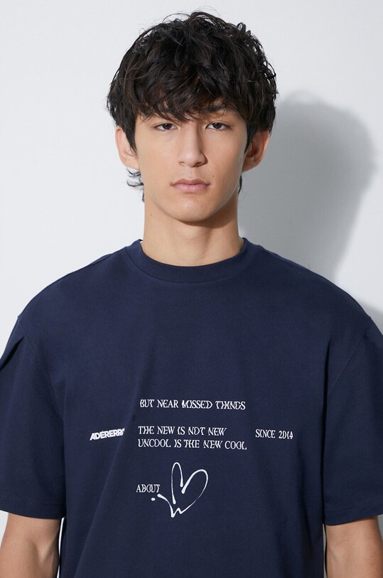 Ader Error t-shirt Twinkle Heart Logo BMADFWTS0102 navy