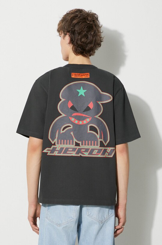 Heron Preston cotton t-shirt Hp Monster Ss Tee cotton gray HMAA032F23JER0181007