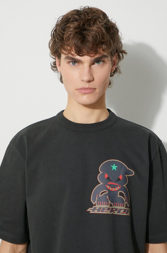 Heron Preston cotton t-shirt Hp Monster Ss Tee HMAA032F23JER0181007 gray