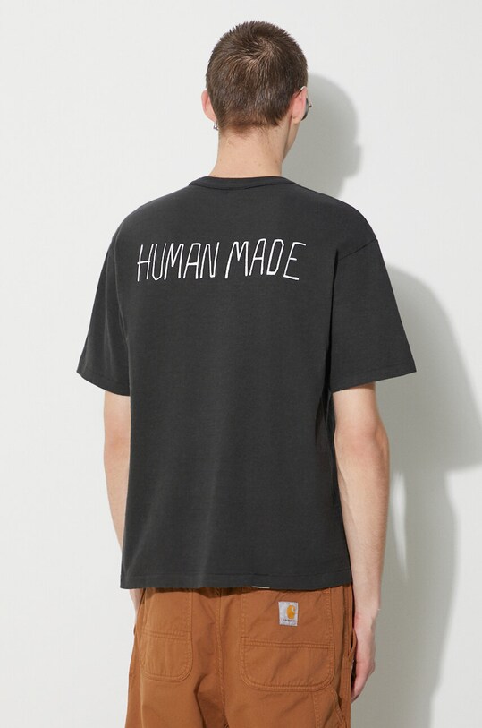 Odzież Human Made t-shirt bawełniany Graphic HM26TE002 czarny