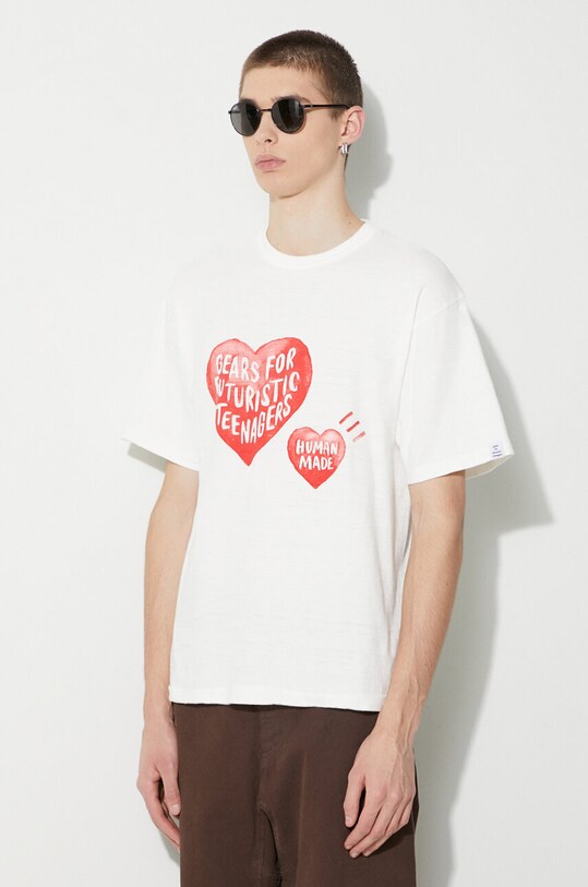 Human Made t-shirt in cotone Graphic bianco HM26TE004