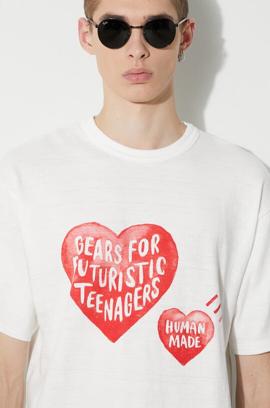 Human Made t-shirt in cotone Graphic HM26TE004 bianco