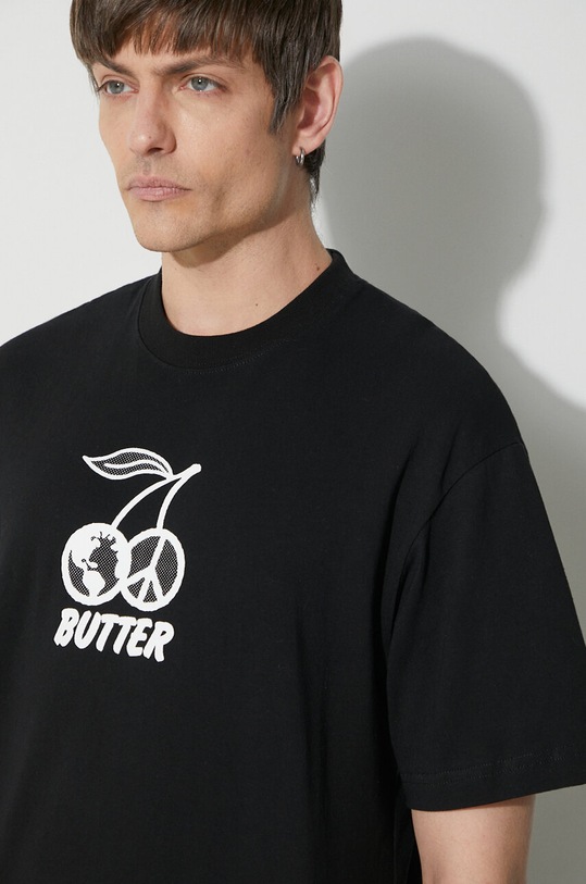 Butter Goods t-shirt in cotone Cherry Tee BGQ423D10201 nero