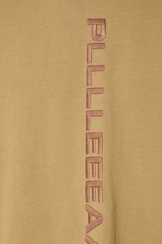 PLEASURES t-shirt bawełniany Drag Heavyweight Shirt P23W034.BEIGE
