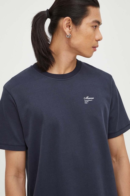 Бавовняна футболка The Mercer Brand темно-синій MEAP233008