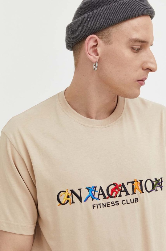 Βαμβακερό μπλουζάκι On Vacation OVC.T117