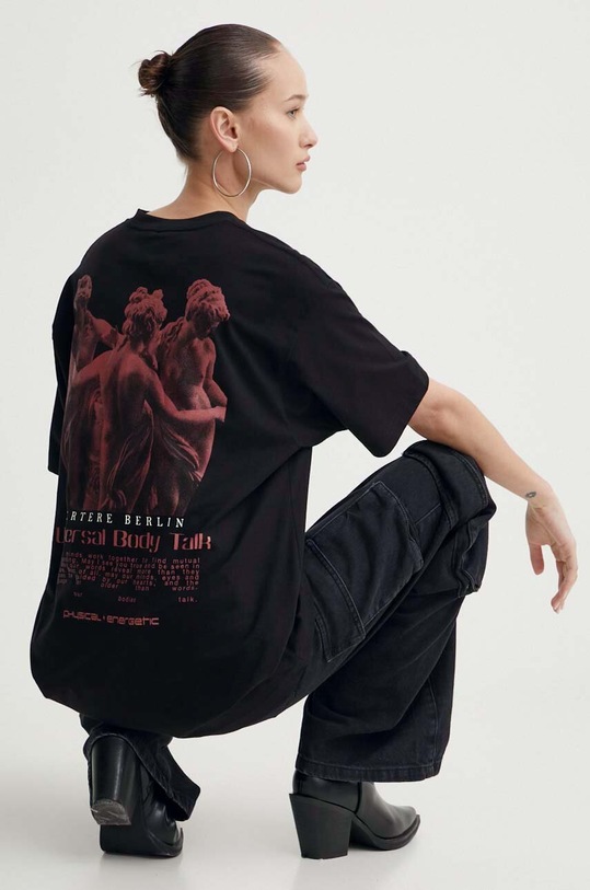 Vertere Berlin t-shirt bawełniany czarny VER.T85