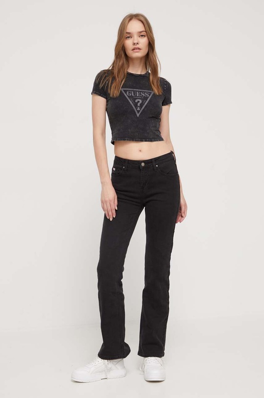 Μπλουζάκι Guess Originals W3BI06KA0Q1 μαύρο AW23