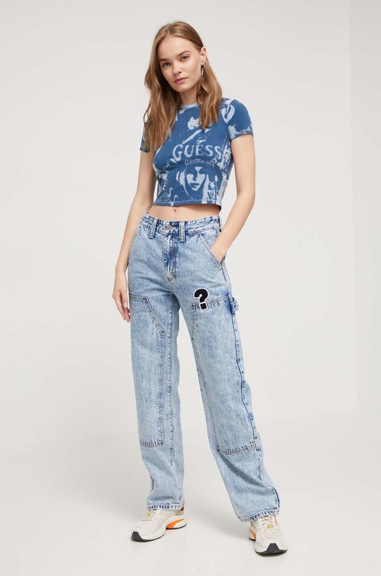 Guess Originals t-shirt W3BI52KA0Q1 kék AW23