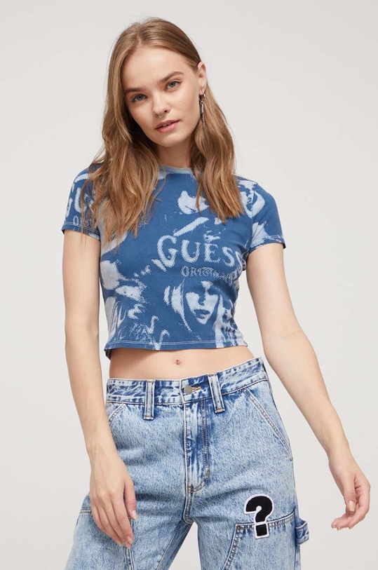 Guess Originals t-shirt kék W3BI52KA0Q1