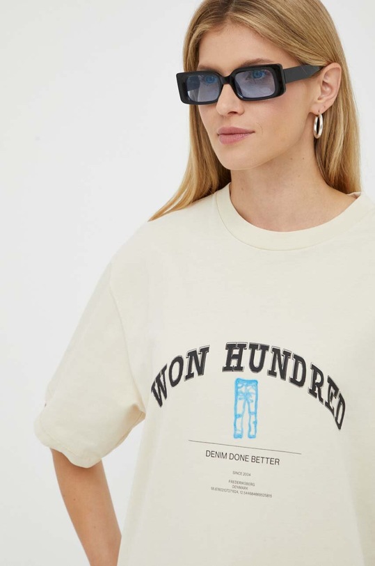 Îmbrăcăminte Won Hundred tricou din bumbac 2998.12071 bej