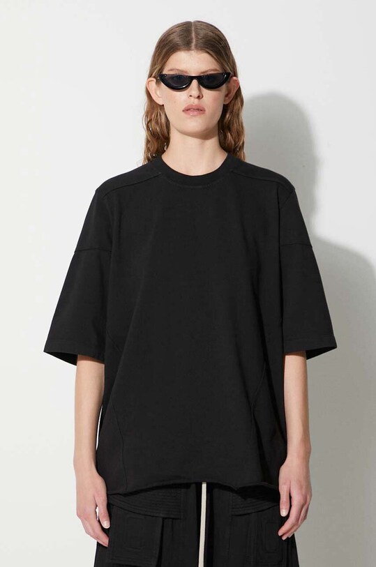 Odzież Rick Owens t-shirt bawełniany DS02C5201.RIG czarny