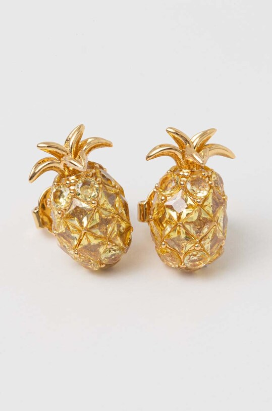Сережки Kate Spade циркон золотий KH597
