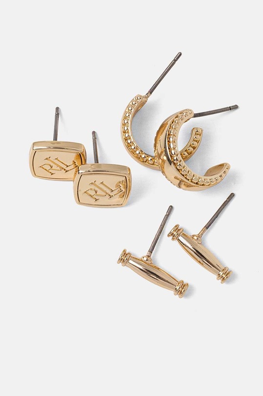 Lauren Ralph Lauren kolczyki PE LOGO TRIO 3-pack 14G00849 złoty