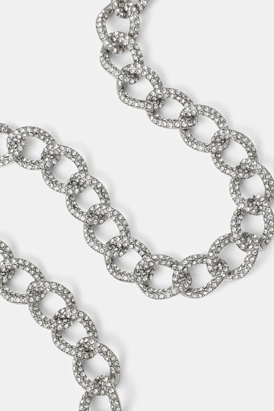 Колие Lauren Ralph Lauren NK 16IN PAVE CURB LINK COLLAR 14N00521 сребърен AW24
