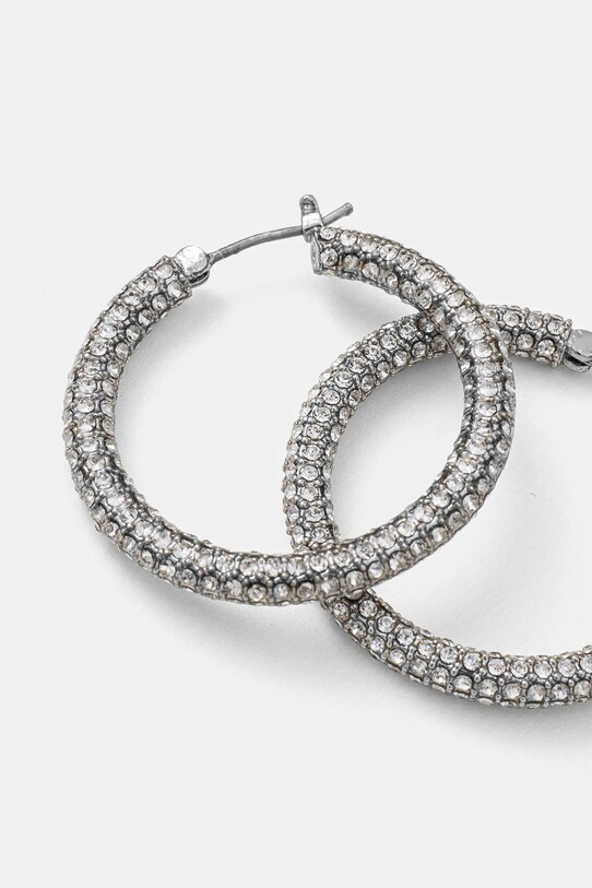 Сережки Lauren Ralph Lauren PE 30MM PAVE HOOP 14G00873 срібний AW24