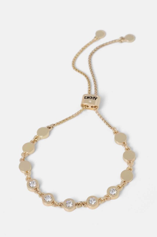 Dkny bransoletka BR STONE DISC SLIDER cyrkonia złoty 04B00250