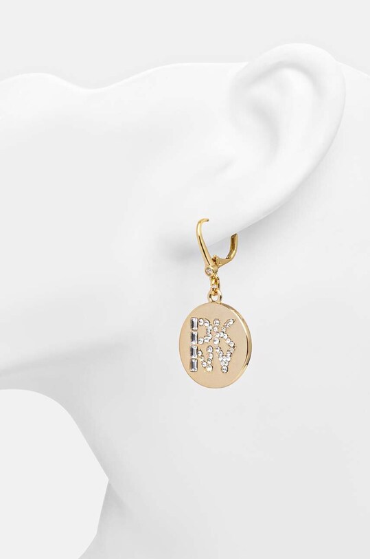 Dkny orecchini PE LOGO DISC DROP 04G00619 oro AW24