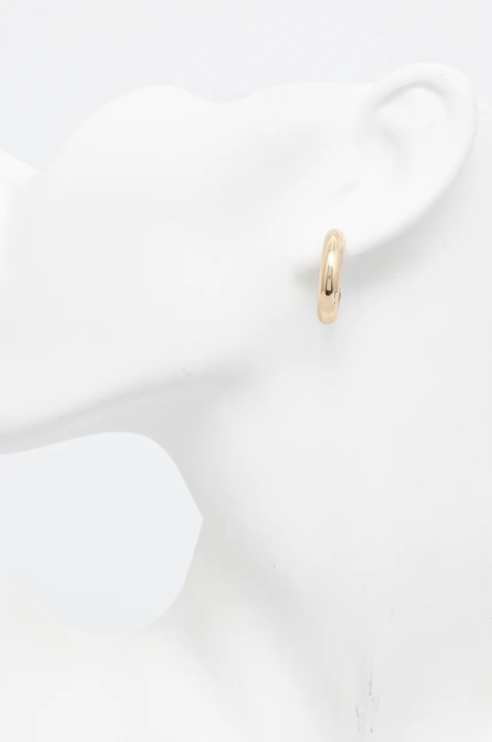 Doplnky Náušnice Dkny PE 23MM PAVE C HOOP 04G00638 zlatá