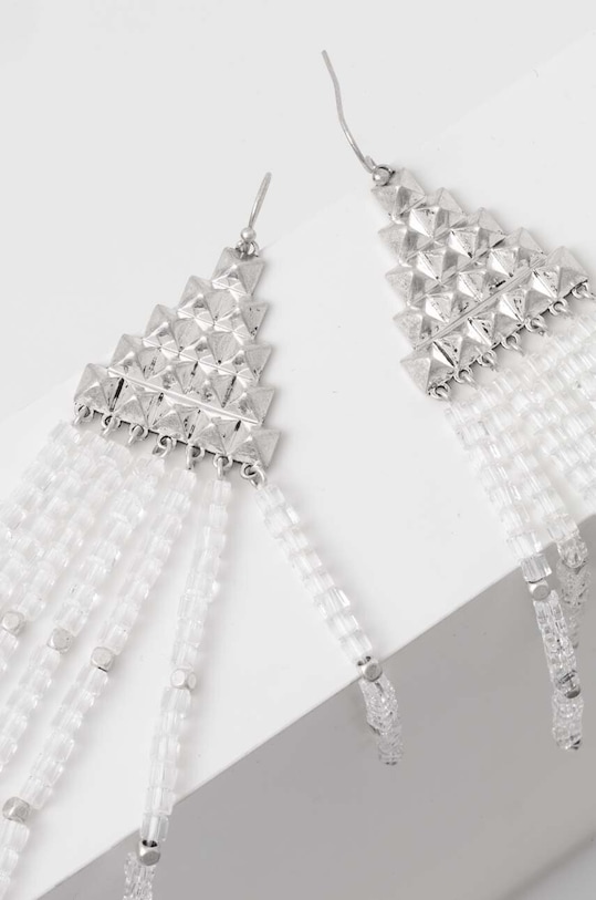 Náušnice AllSaints strieborná 477385SLV041