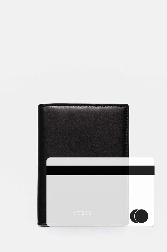 Guess etui na paszport skórzane RW1657.P4301 czarny