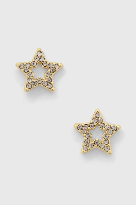 Náušnice Coach zirkonie zlatá 423841GLD111