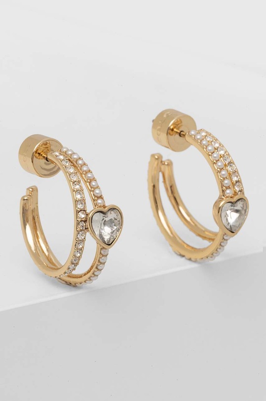 Náušnice Coach zirkonie zlatá 479219GLD107