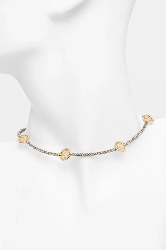 Dodatki Pozlačena ogrlica Tory Burch Miller 141136.783 zlata