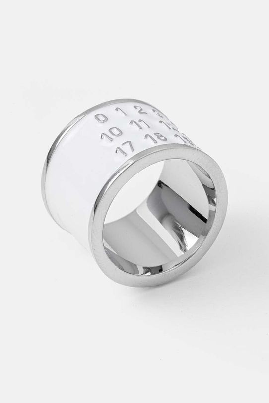 MM6 Maison Margiela pierścionek biały SM6UQ0052.P6473