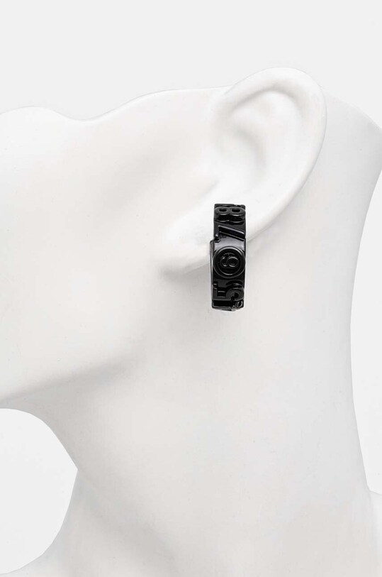 Сережки MM6 Maison Margiela SM7VG0070.P6686 чорний AW24