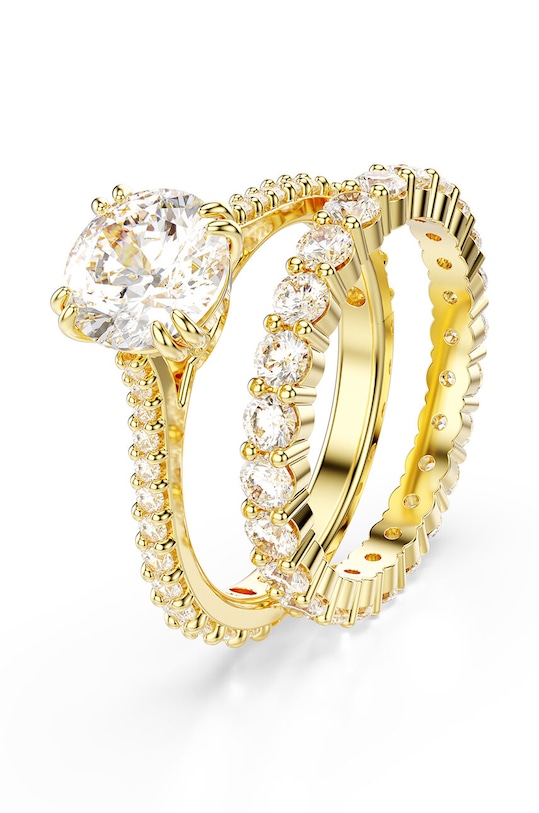 Prsteň Swarovski STILLA 2-pak 5693509 zlatá AW24