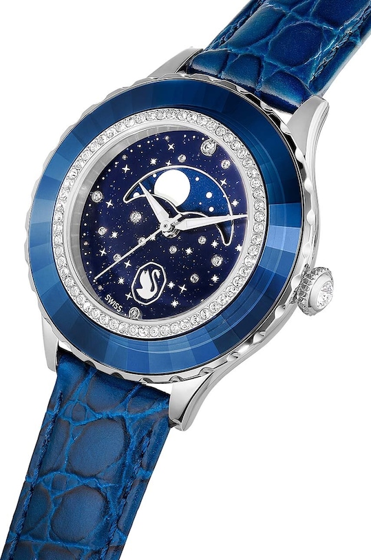 Accesorii Swarovski ceas OCTEA MOON 5677494 bleumarin