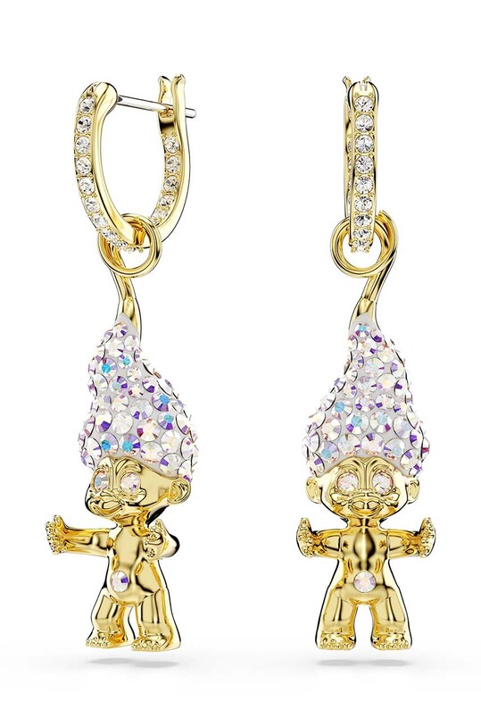 Swarovski cercei GOOD LUCK TROLLS Cristal Swarovski aur 5691944