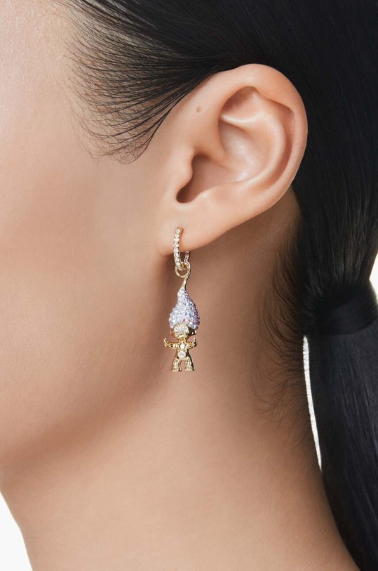Náušnice Swarovski GOOD LUCK TROLLS 5691944 zlatá AW24