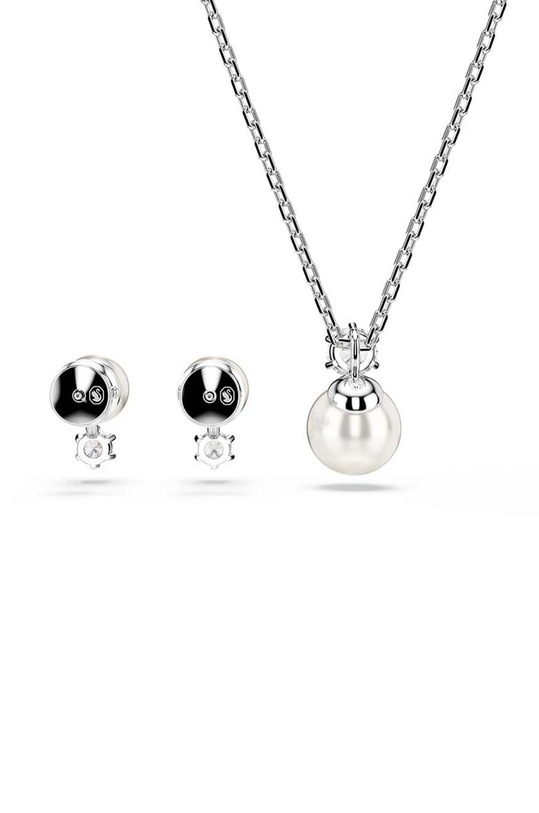 Swarovski naszyjnik i kolczyki MATRIX srebrny 5689624