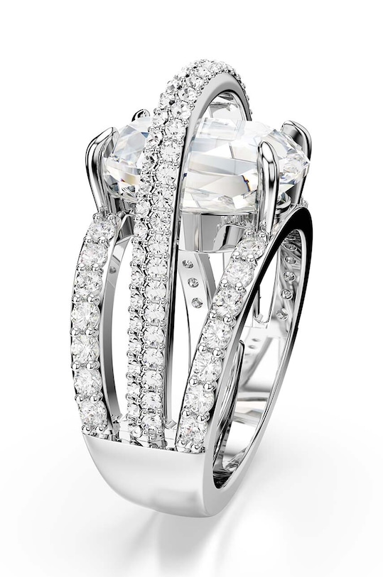 Doplnky Prsteň Swarovski HYPERBOLA 5698476 strieborná