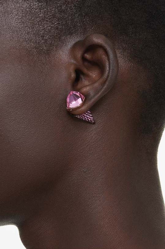 Náušnice Swarovski LUCENT 5680712 růžová