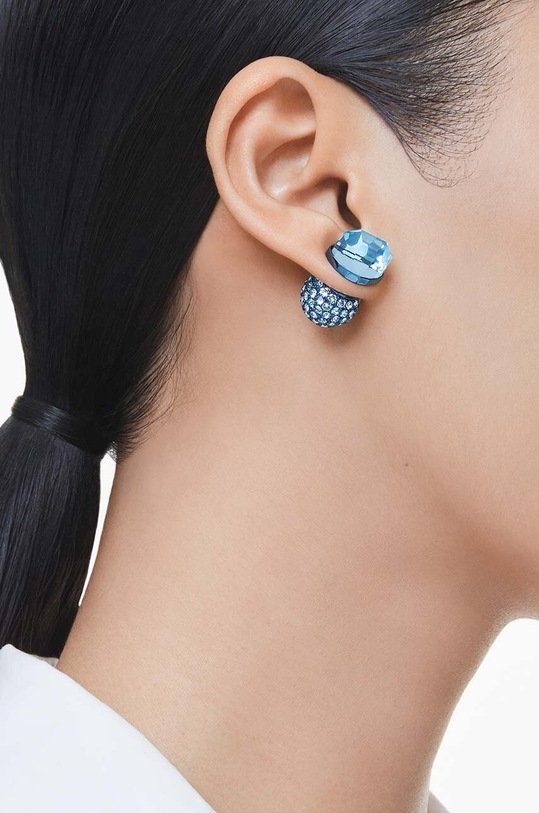 Náušnice Swarovski LUCENT 5680693 modrá