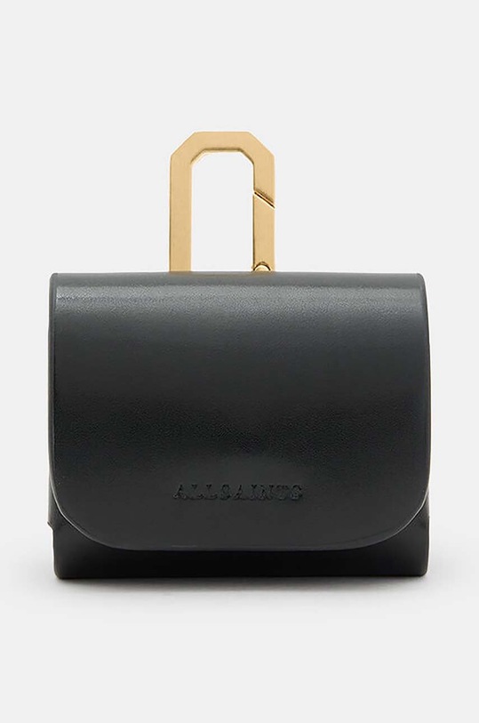 AllSaints custodia per airpods in pelle AIRPOD CASE nero W079XA