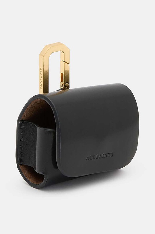 Accessori AllSaints custodia per airpods in pelle AIRPOD CASE W079XA nero