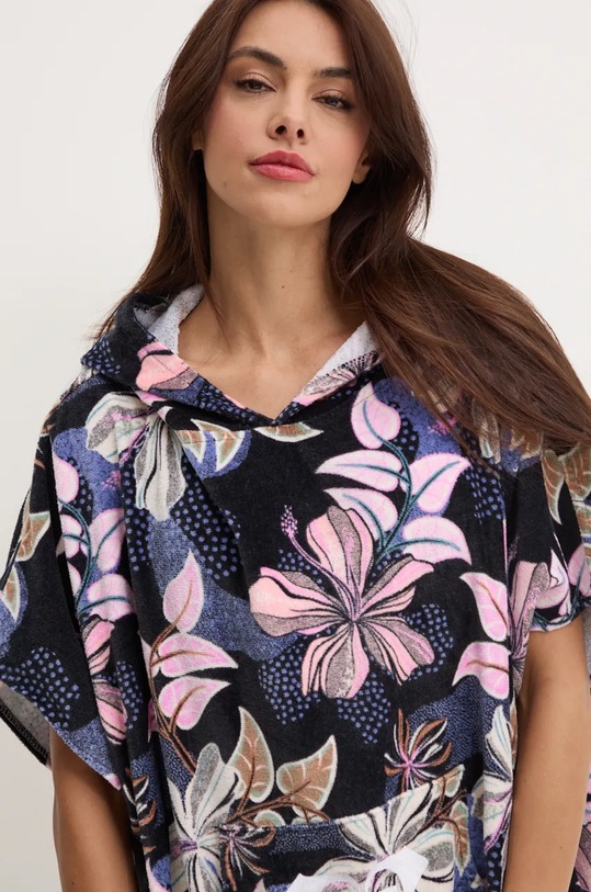 Roxy prosop din bumbac Stay Magical Printed negru ERJAA04299