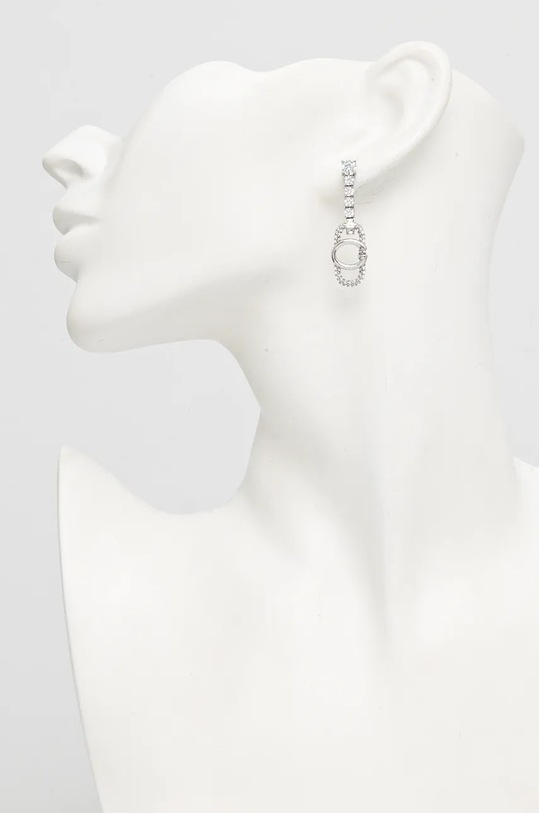 Accesorii Guess cercei JUBE04.507JW argintiu