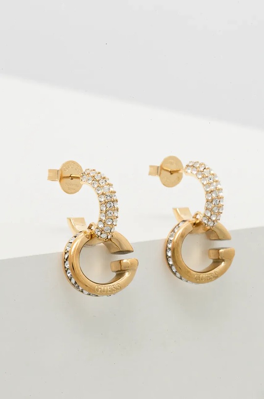 Náušnice Guess zlatá JUBE04.521JW